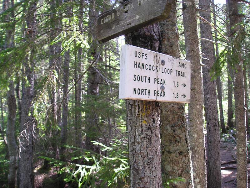 CdearBrook (9).JPG - Hancock loop trailhead signs.